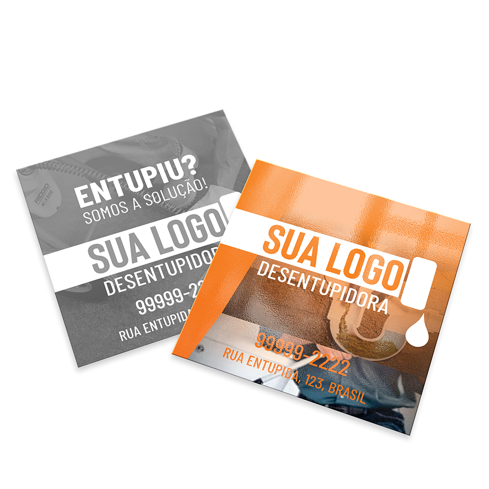 Cartões Duplo Couchê 250g Verniz Uv Total Frente