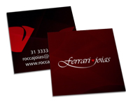 Cartões Duplo Couchê 250g Verniz Uv Total Frente