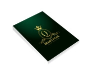 Caderneta Capa Brochura e Cola Abertura Vertical Capa Couchê 250g e Miolo Ap 75g Laminação Fosca e Hotstamping (150x210mm)