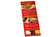 Cardápios Descartáveis Apergaminhado 180g (105x300mm)