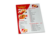 Cardápios Descartáveis Apergaminhado 180g (210x300mm)