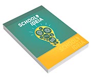 Caderneta Capa Brochura e Cola Abertura Vertical Capa Couchê 300g e Miolo Ap 75g Sem Verniz (150x210mm)