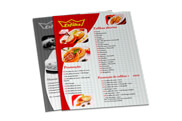 Cardápios Descartáveis Couche Brilho 300g (210x300mm)