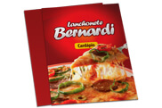 Cardápios Descartáveis Couche Brilho 250g (300x420mm)