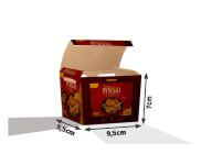 Embalagens Para Delivery Kraft 250g Salgados Pequena