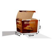 Embalagens Para Delivery Kraft 250g Salgados Pequena