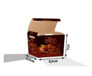 Embalagens Para Delivery Kraft 250g Salgados Pequena