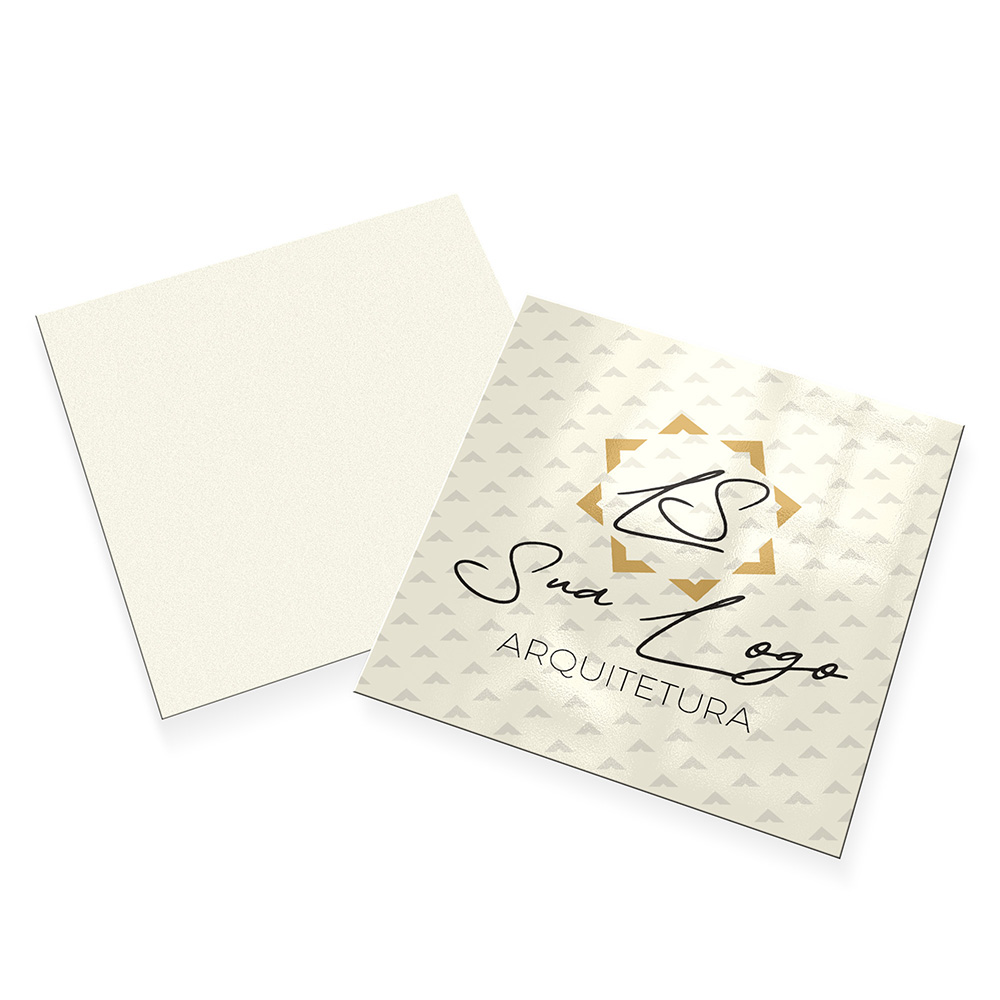 Cartões Duplo Supremo 305g Verniz Uv Total Frente