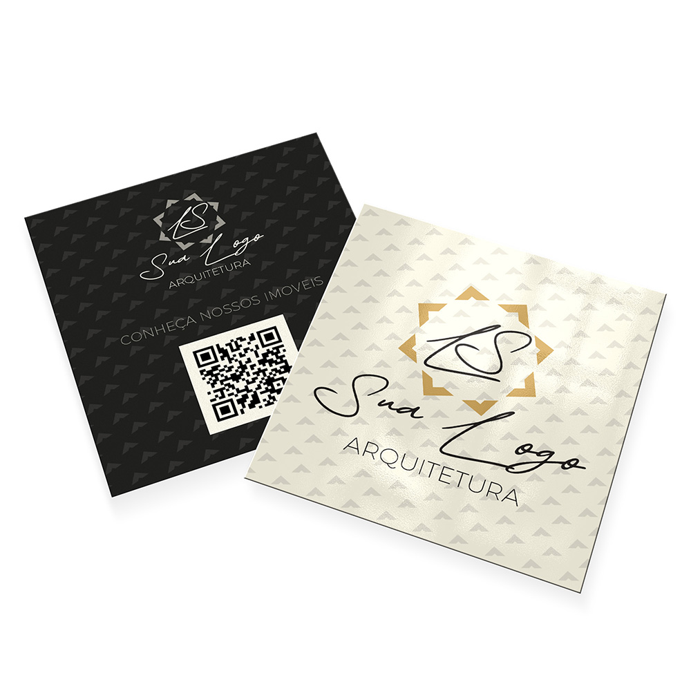 Cartões Duplo Supremo 305g Verniz Uv Total Frente