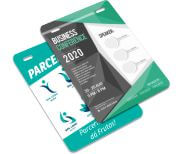 Credenciais Couchê 250g Verniz Uv Total Frente Sem Cordão e Sem Clip Jacaré para Eventos (100x148mm)