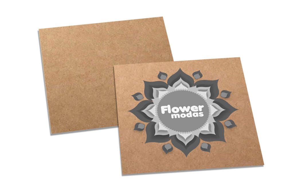 Cartões Duplo Kraft 250g Sem Laminação E Sem Verniz Uv