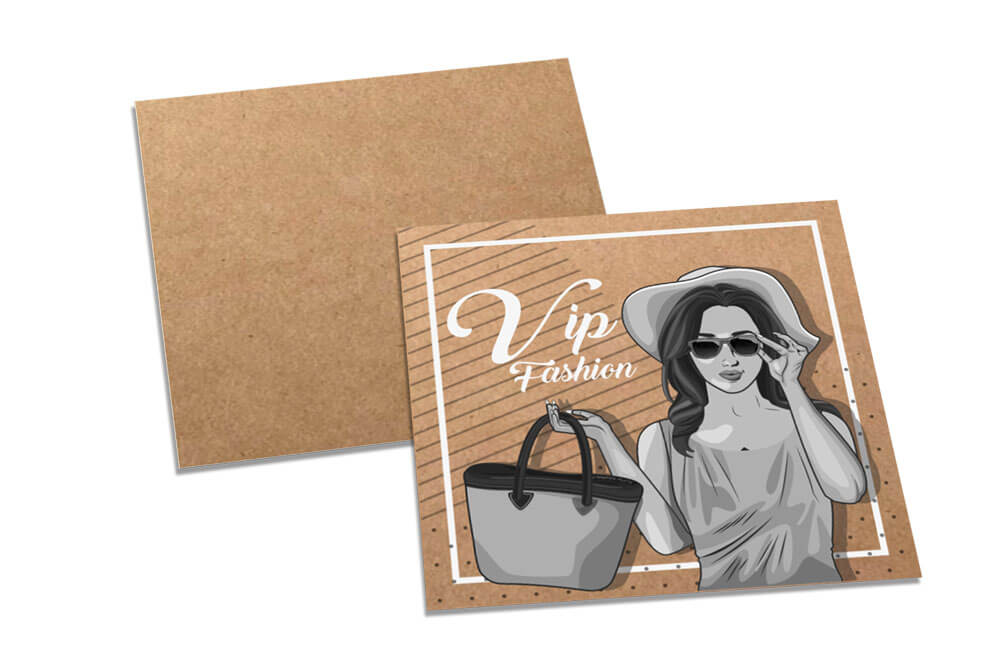 Cartões Duplo Kraft 250g Sem Laminação E Sem Verniz Uv