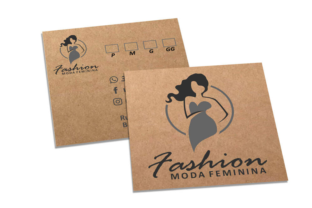 Cartões Duplo Kraft 250g Sem Laminação E Sem Verniz Uv