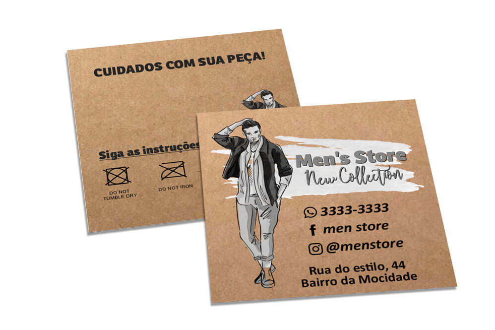 Cartões Duplo Kraft 250g Sem Laminação E Sem Verniz Uv