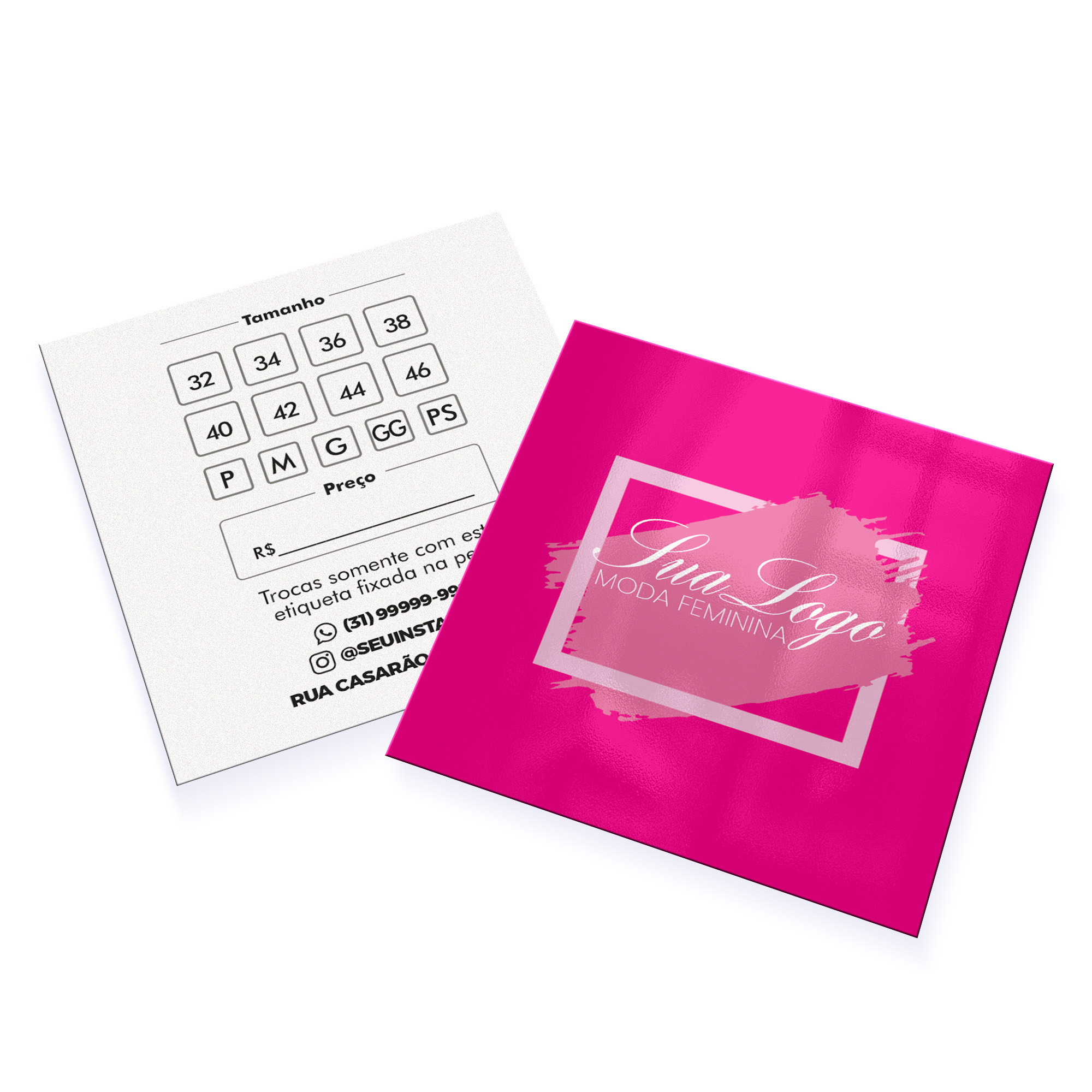 Cartões Duplo Supremo 255g Verniz Uv Total Frente