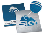 Cartões Duplo Couchê 300g Hot Stamping Frente e Laminação Fosca Frente e Verso