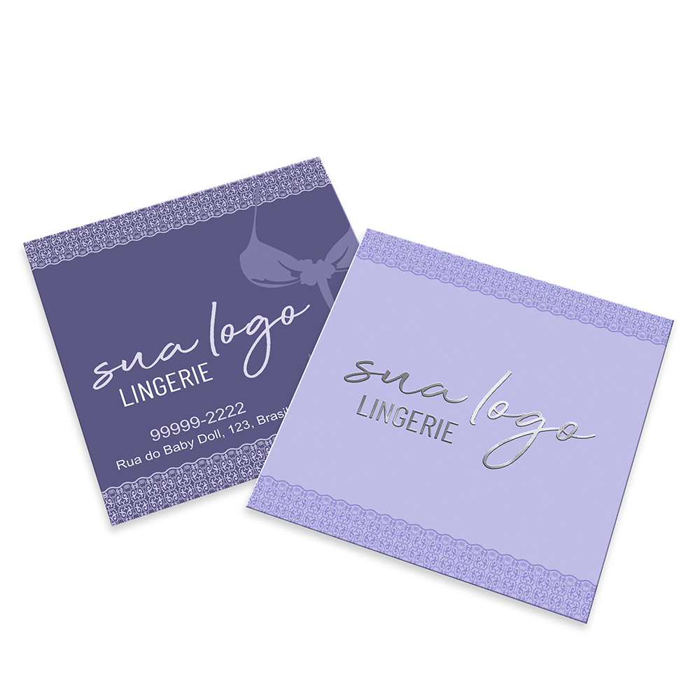 Cartões Duplo Couchê 300g Hot Stamping Frente e Laminação Fosca Frente e Verso