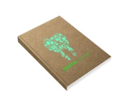 Caderneta Capa Brochura e Cola Abertura Horizontal Capa Kraft 250g e Miolo Ap 75g (105x150mm)