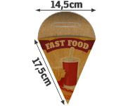 Embalagens Para Delivery Kraft 250g Batata Frita Pequena