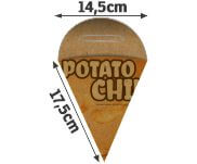 Embalagens Para Delivery Kraft 250g Batata Frita Pequena