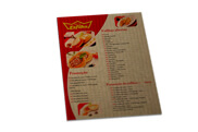 Cardápios Descartáveis Papel Kraft 250g (210x300mm)