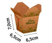 Embalagens Para Delivery Kraft 250g Almoço Pequena