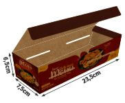 Embalagens Para Delivery Kraft 250g Assados Grelhados e Porcoes Laminação Interna