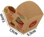 Embalagens Para Delivery Kraft 250g Bolos e Doces Laminação Interna