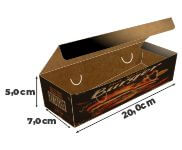 Embalagens Para Delivery Kraft 250g Batata Frita, Rustica e Recheada Laminação Interna