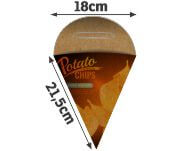 Embalagens Para Delivery Kraft 250g Batata Frita Média