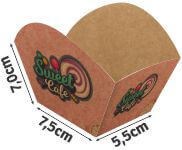 Embalagens Para Delivery Kraft 250g Bolos e Doces Laminação Interna