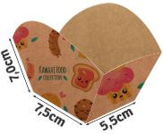 Embalagens Para Delivery Kraft 250g Bolos e Doces Laminação Interna