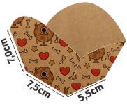 Embalagens Para Delivery Kraft 250g Bolos e Doces Laminação Interna