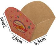 Embalagens Para Delivery Kraft 250g Bolos e Doces Laminação Interna