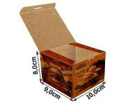 Embalagens Para Delivery Kraft 250g Lanches e Sanduiches Pequena
