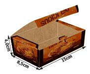 Embalagens Para Delivery Kraft 250g Massas Pequena