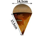 Embalagens Para Delivery Kraft 250g Batata Frita Pequena