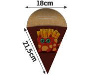 Embalagens Para Delivery Kraft 250g Batata Frita Média