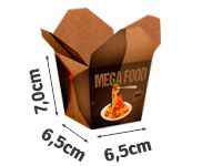 Embalagens Para Delivery Kraft 250g Almoço Pequena