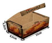 Embalagens Para Delivery Kraft 250g Massas Pequena