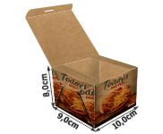 Embalagens Para Delivery Kraft 250g Lanches e Sanduiches Pequena