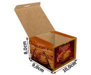 Embalagens Para Delivery Kraft 250g Lanches e Sanduiches Pequena