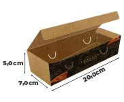 Embalagens Para Delivery Kraft 250g Batata Frita, Rustica e Recheada Laminação Interna