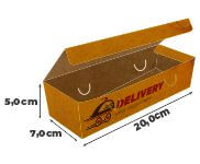 Embalagens Para Delivery Kraft 250g Batata Frita, Rustica e Recheada Laminação Interna