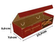 Embalagens Para Delivery Kraft 250g Batata Frita, Rustica e Recheada Laminação Interna