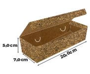 Embalagens Para Delivery Kraft 250g Batata Frita, Rustica e Recheada Laminação Interna