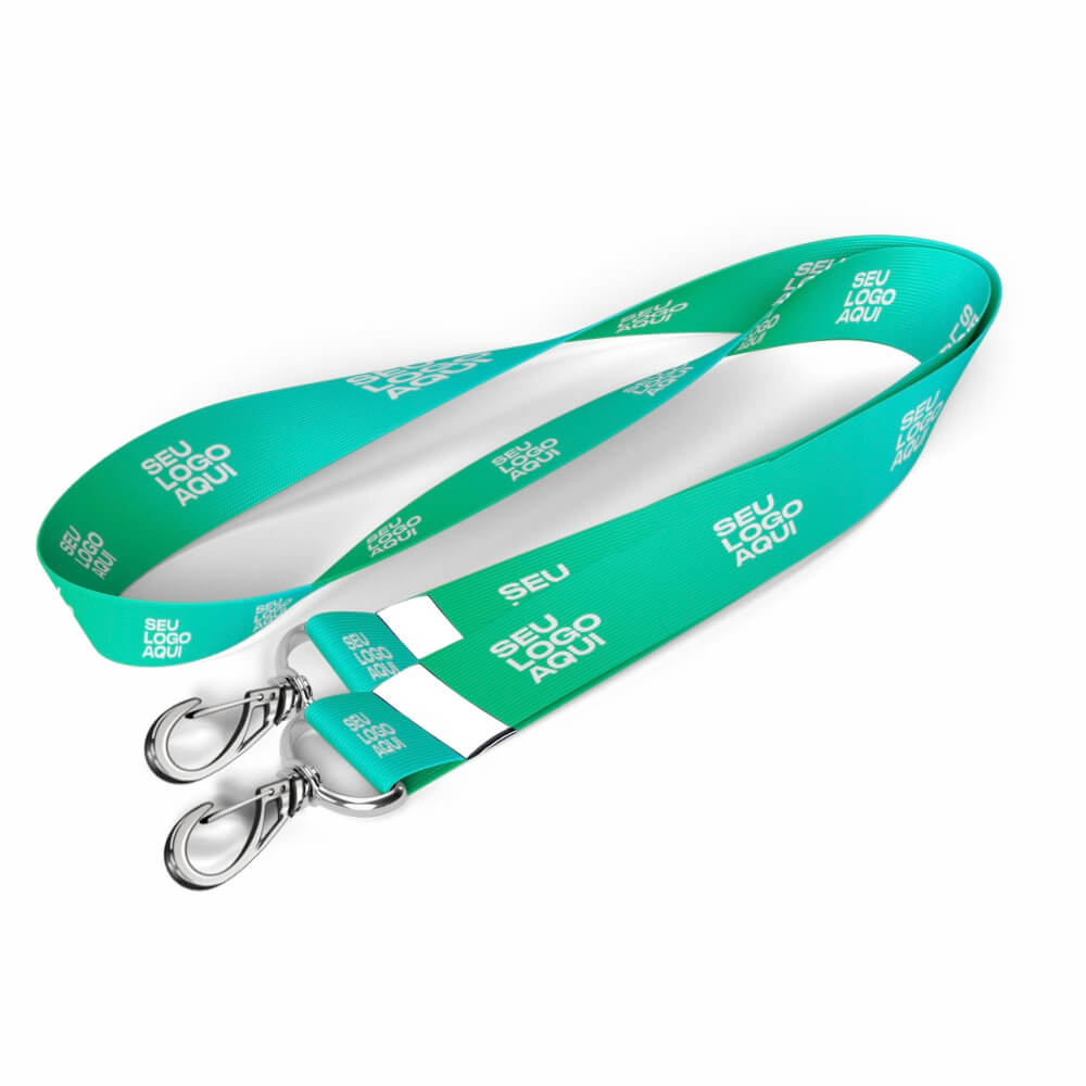 Cordão Com Mosquetão Duplo Cordão 12mm (825x20mm)