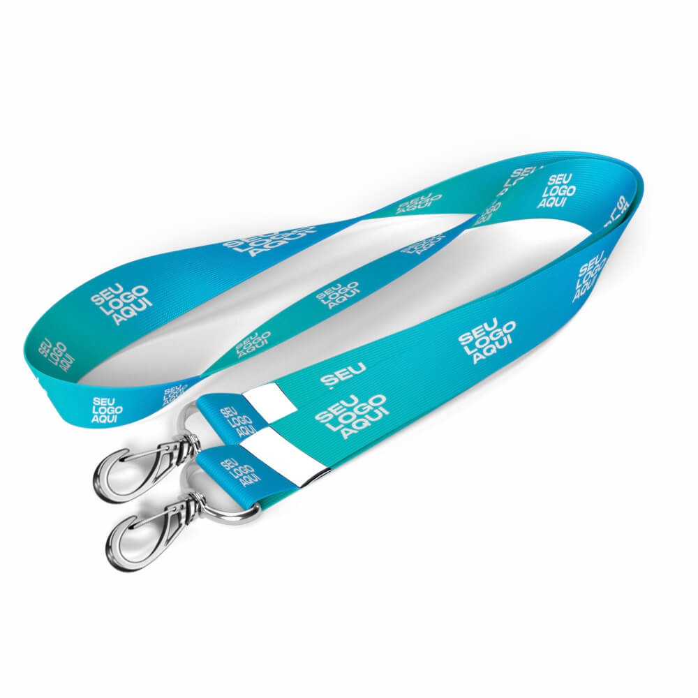 Cordão Com Mosquetão Duplo Cordão 12mm (825x20mm)