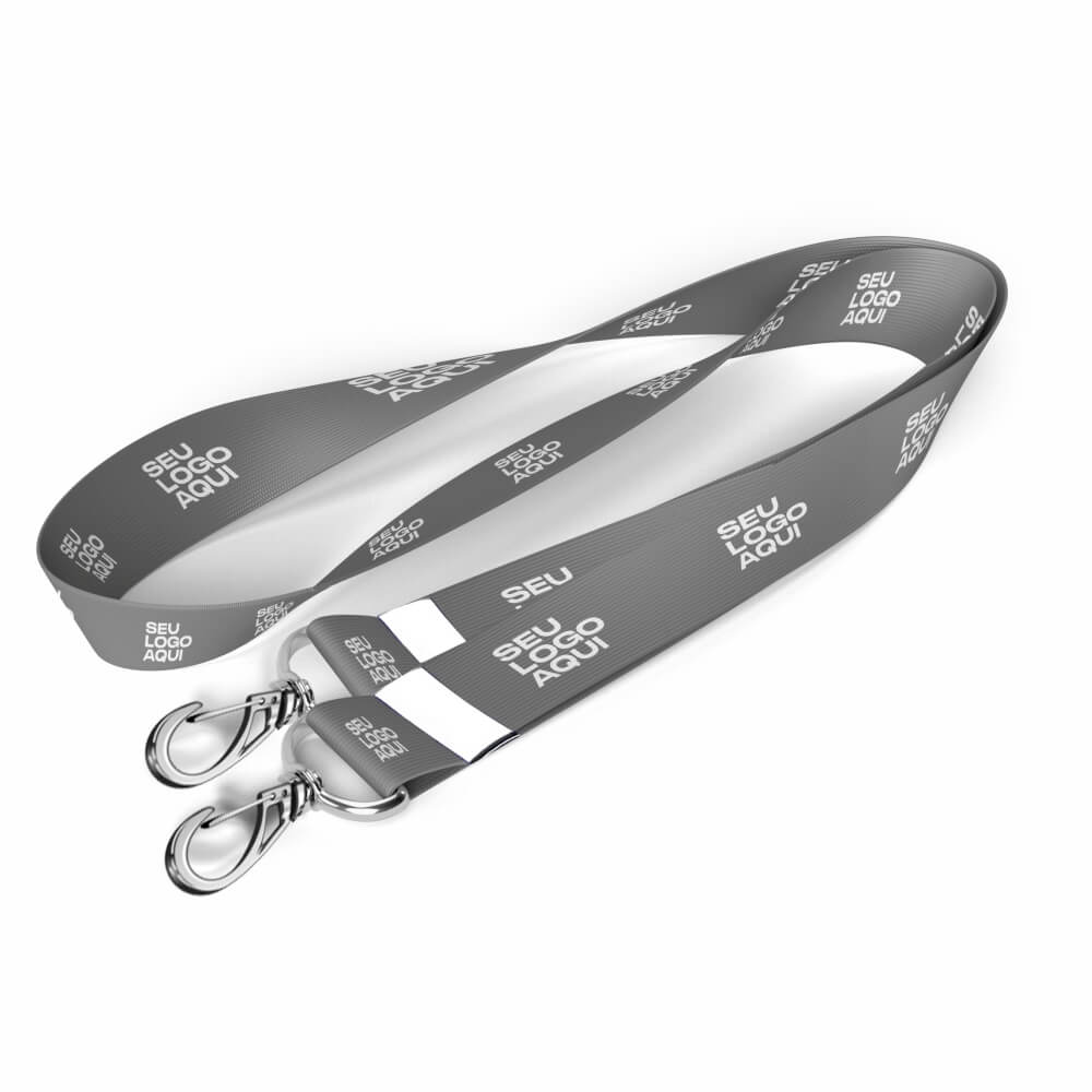 Cordão Com Mosquetão Duplo Cordão 15mm (1000x22mm)