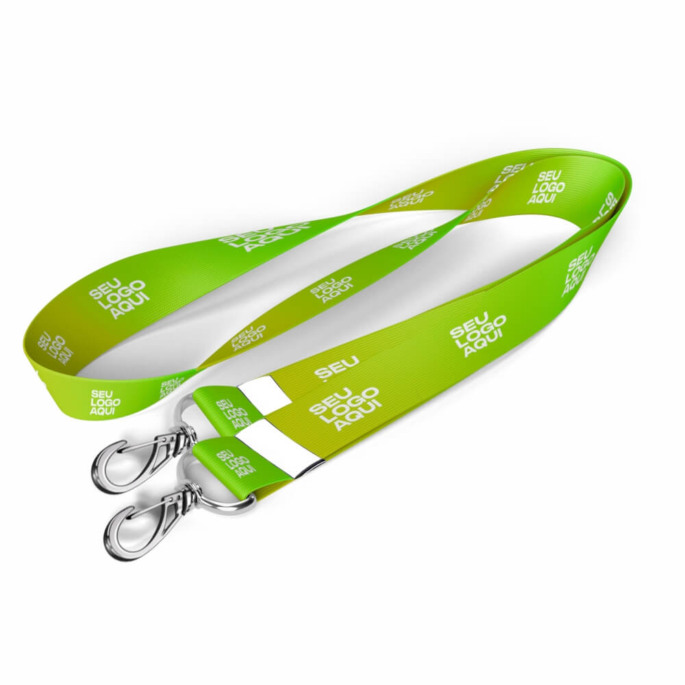 Cordão Com Mosquetão Duplo Cordão 15mm (825x22mm)